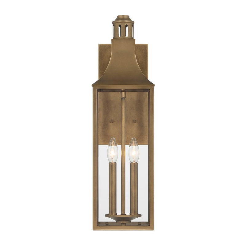 Savoy House Lancaster 2Lt 24" Outdoor Wall Lantern, Atlas Bronze