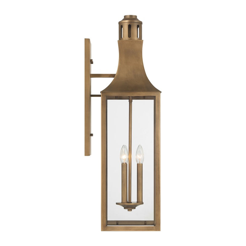 Savoy House Lancaster 2Lt 32" Outdoor Wall Lantern, Atlas Bronze