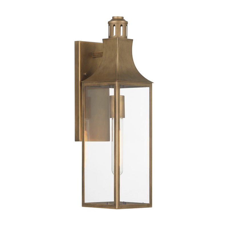 Savoy House Lancaster 1Lt 20" Outdoor Wall Lantern, Atlas Bronze