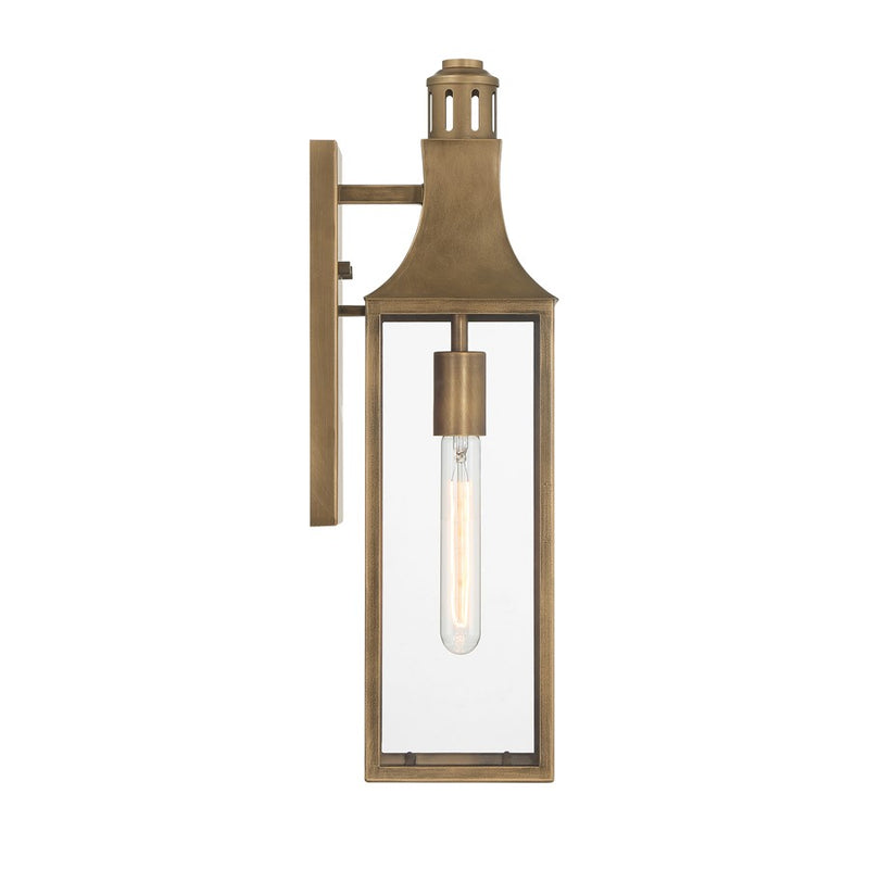 Savoy House Lancaster 1Lt 20" Outdoor Wall Lantern, Atlas Bronze