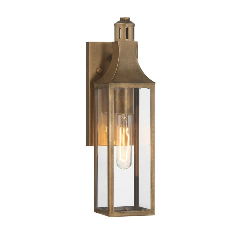 Savoy House Lancaster 1Lt 16" Outdoor Wall Lantern, Atlas Bronze