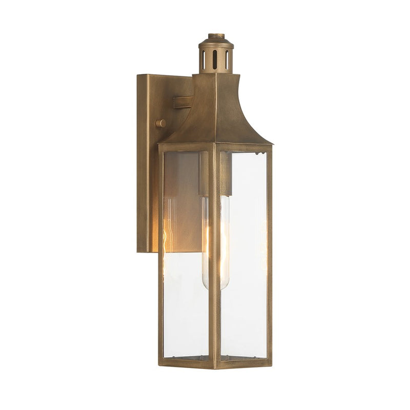 Savoy House Lancaster 1Lt 16" Outdoor Wall Lantern, Atlas Bronze