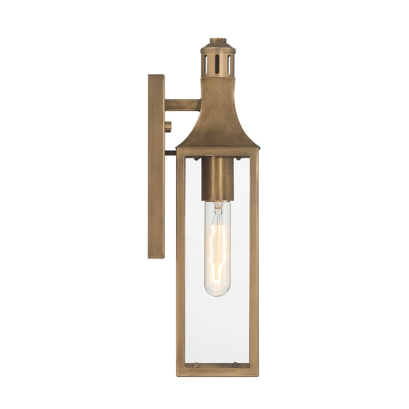 Savoy House Lancaster 1Lt 16" Outdoor Wall Lantern, Atlas Bronze