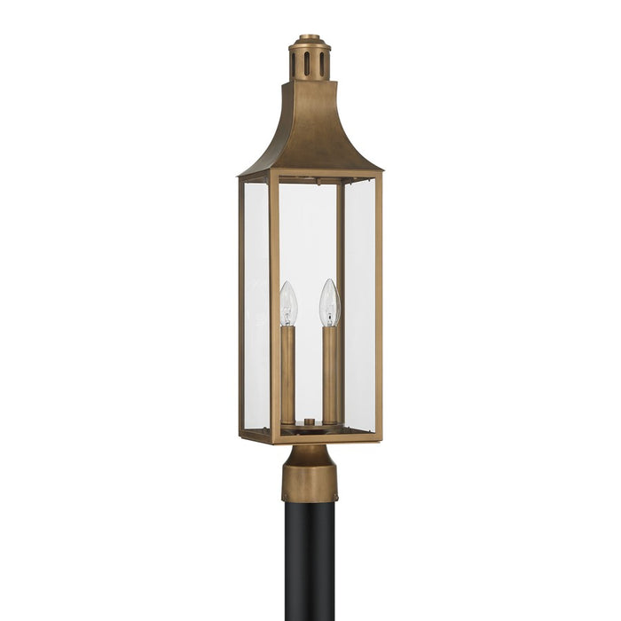 Savoy House Lancaster 2Lt Outdoor, Post Lantern, Atlas, Atlas Bronze