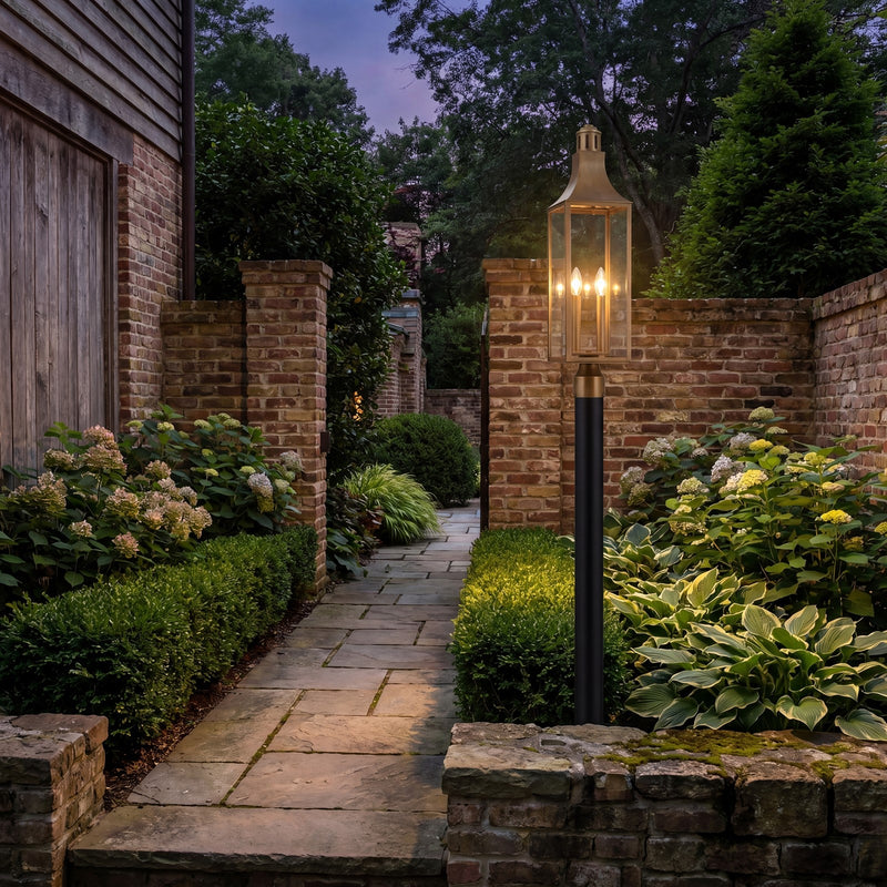 Savoy House Lancaster 2Lt Outdoor, Post Lantern, Atlas, Atlas Bronze