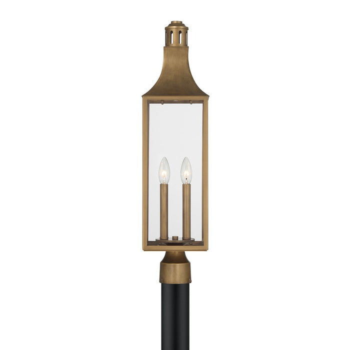 Savoy House Lancaster 2Lt Outdoor, Post Lantern, Atlas, Atlas Bronze