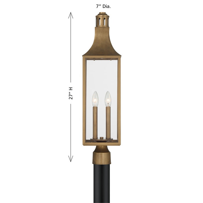 Savoy House Lancaster 2Lt Outdoor, Post Lantern, Atlas, Atlas Bronze