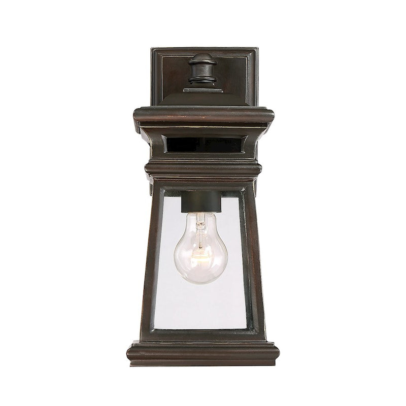 Savoy House Taylor 1-Light Outdoor Wall Lantern, English Bronze/Gold