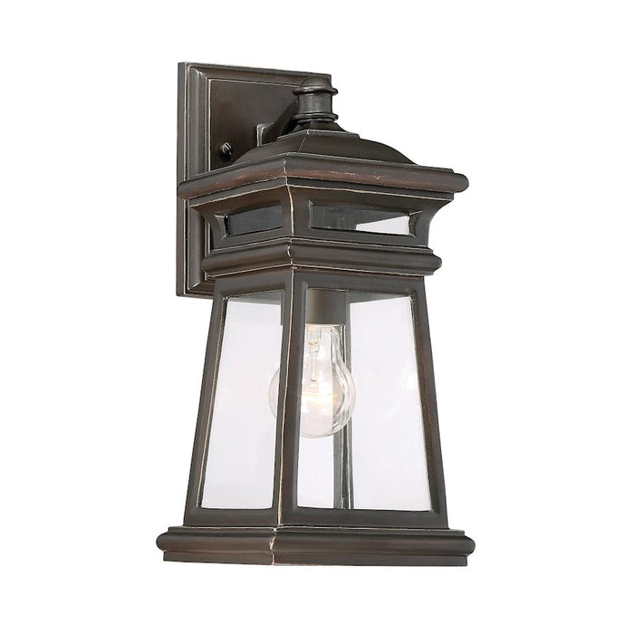 Savoy House Taylor 1-Light Outdoor Wall Lantern, English Bronze/Gold