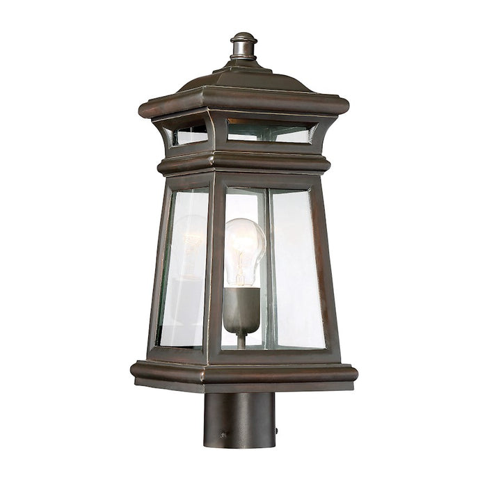 Savoy House Taylor 1-Light Outdoor Post Lantern, English Bronze/Gold