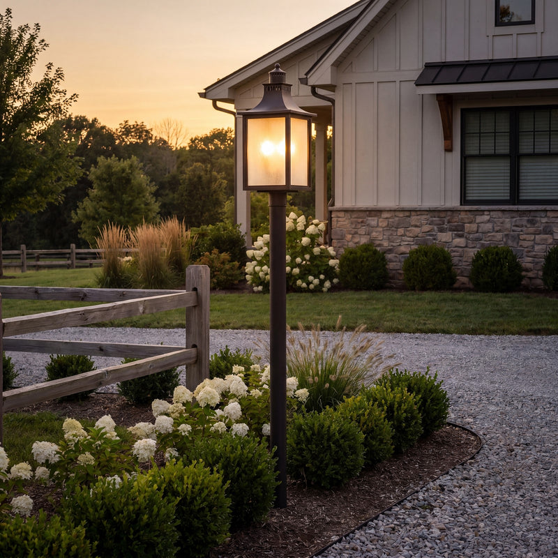 Savoy House Monte Grande 3-Light Outdoor Post Lantern, English Bronze