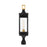 Savoy House Glendale 1Lt Outdoor Post Lantern, Black/Brass/Seeded