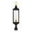 Savoy House Glendale 1Lt Outdoor Post Lantern, Black/Brass/Seeded