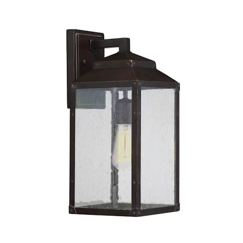 Savoy House Brennan 1Lt 15" Outdoor Wall Lantern, Bronze/Gold