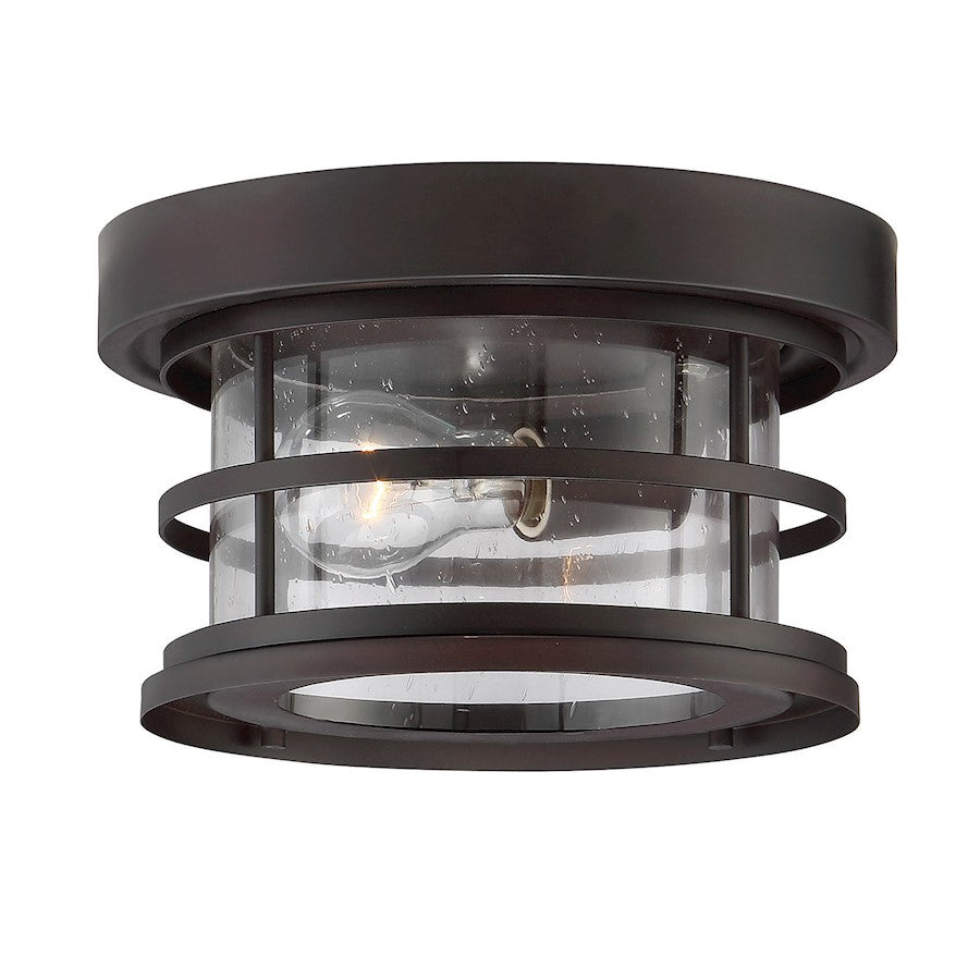 Savoy House Barrett 1-Light Outdoor Ceiling Light, English Bronze - 5-369-10-13