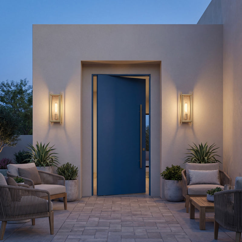 Savoy House Jacobs 1Lt Outdoor Wall Lantern, Serene, Serene Brass