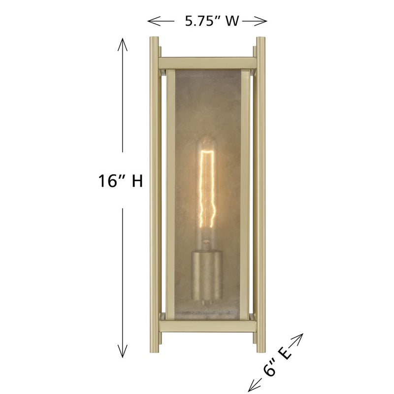 Savoy House Jacobs 1Lt Outdoor Wall Lantern, Serene, Serene Brass