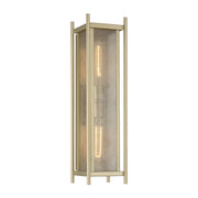 Savoy House Jacobs 2Lt Outdoor Wall Lantern, Serene Brass - 5-3805-344
