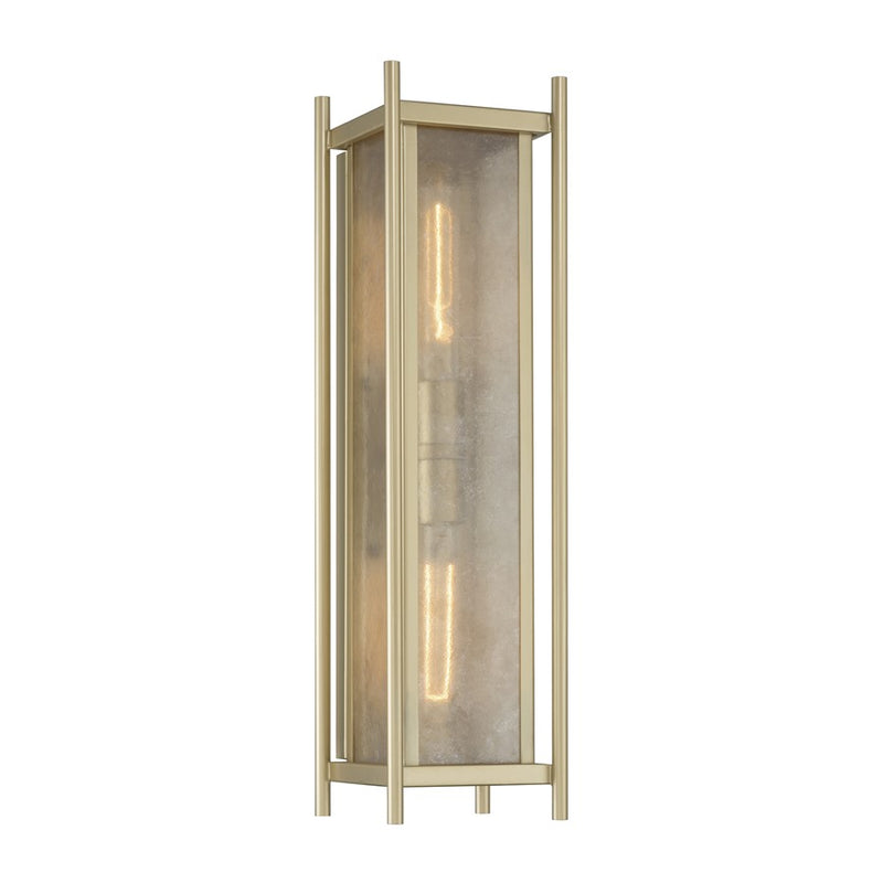 Savoy House Jacobs 2Lt Outdoor Wall Lantern, Serene Brass