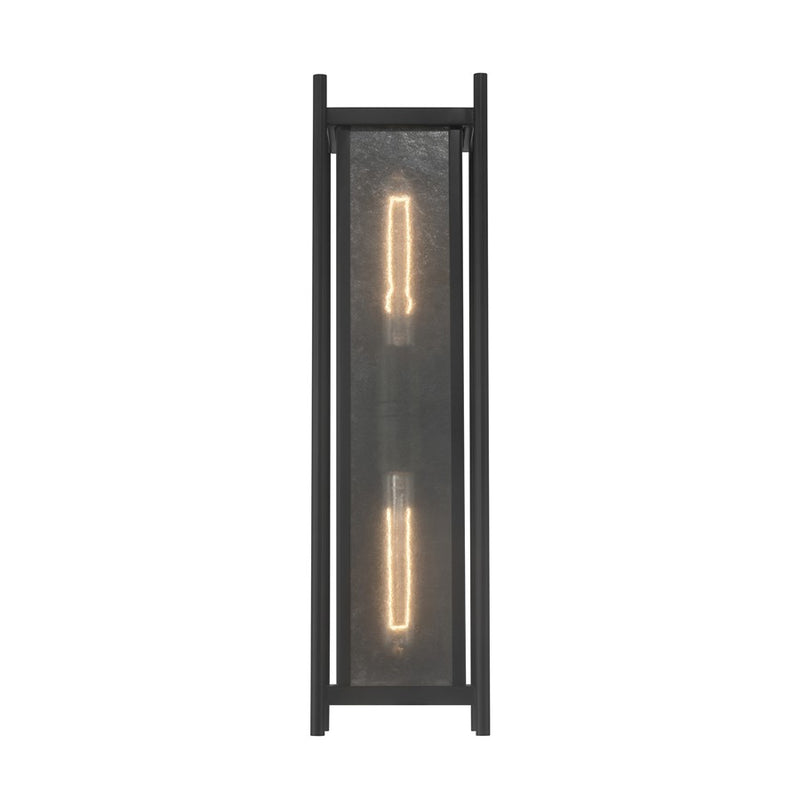 Savoy House Jacobs 2Lt Outdoor, Wall Lantern, Matte Black