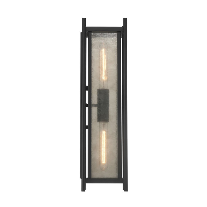 Savoy House Jacobs 2Lt Outdoor, Wall Lantern, Matte Black