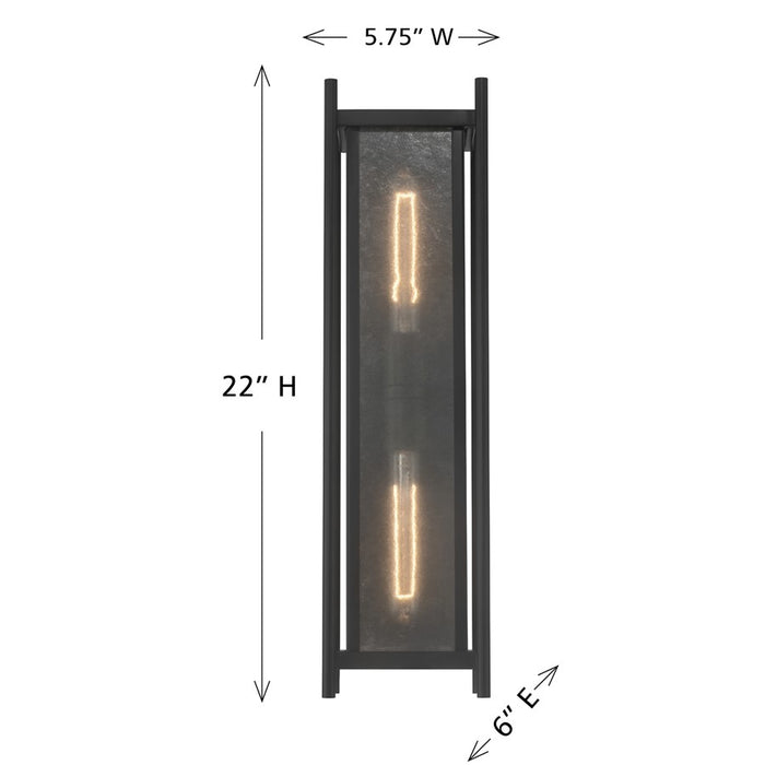 Savoy House Jacobs 2Lt Outdoor, Wall Lantern, Matte Black