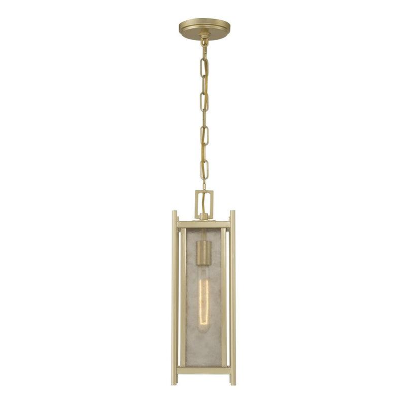 Savoy House Jacobs 1Lt Outdoor Hanging Lantern, Serene Brass