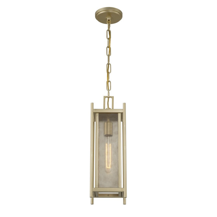 Savoy House Jacobs 1Lt Outdoor Hanging Lantern, Serene Brass