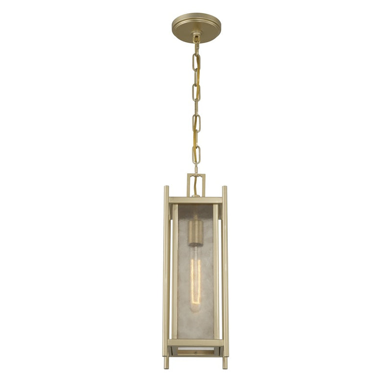 Savoy House Jacobs 1Lt Outdoor Hanging Lantern, Serene Brass