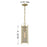 Savoy House Jacobs 1Lt Outdoor Hanging Lantern, Serene Brass