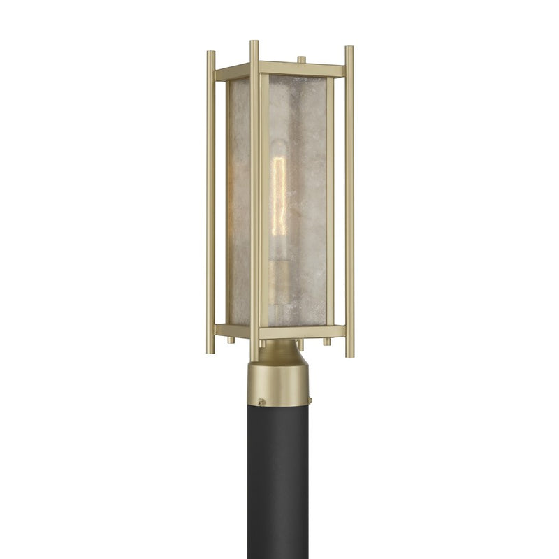 Savoy House Jacobs 1Lt Outdoor Post Lantern, Serene Brass