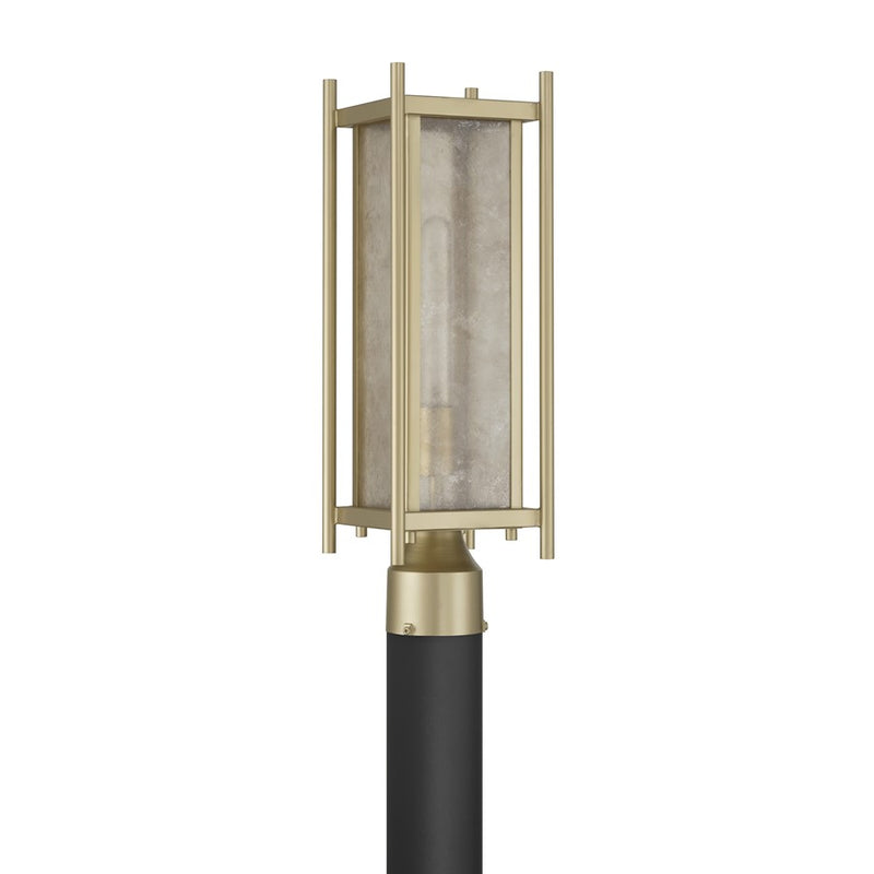 Savoy House Jacobs 1Lt Outdoor Post Lantern, Serene Brass