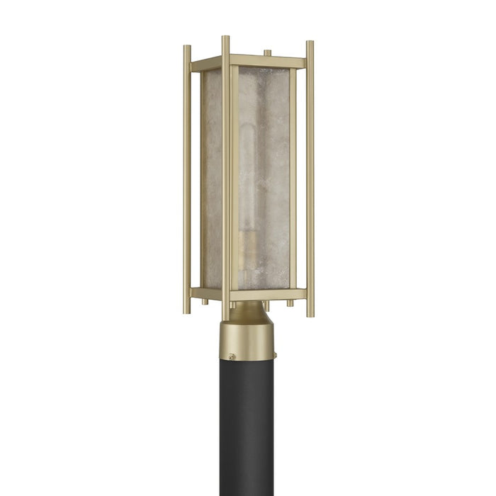 Savoy House Jacobs 1Lt Outdoor Post Lantern, Serene Brass