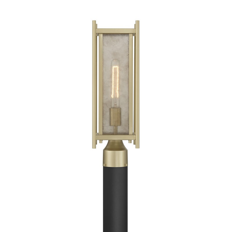 Savoy House Jacobs 1Lt Outdoor Post Lantern, Serene Brass