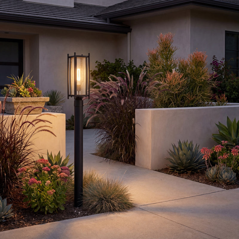 Savoy House Jacobs 1Lt Outdoor, Post Lantern, Matte Black