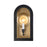 Savoy House Grotto 1Lt Outdoor Wall Lantern, Black/Gold/Clear - 5-410-331