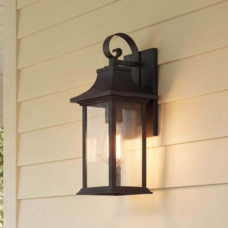 Savoy House Hancock 1 Light Small Outdoor Sconce, Matte Black