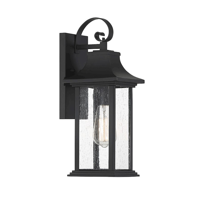 Savoy House Hancock 1 Light Small Outdoor Sconce, Matte Black