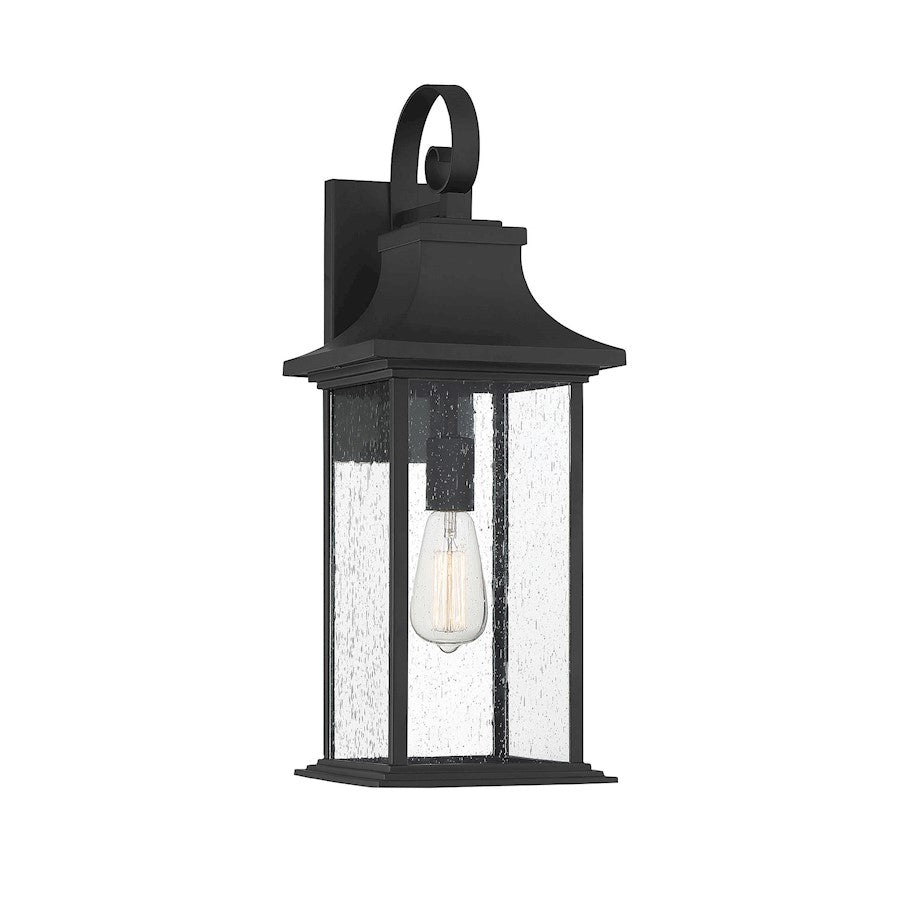 Savoy House Hancock 1 Light Small Outdoor Sconce, Matte Black