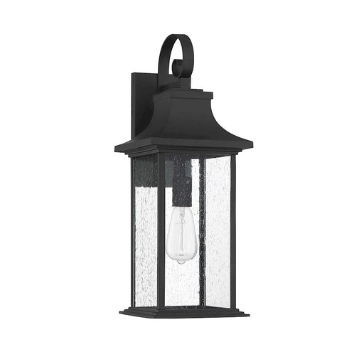 Savoy House Hancock 1 Light Small Outdoor Sconce, Matte Black