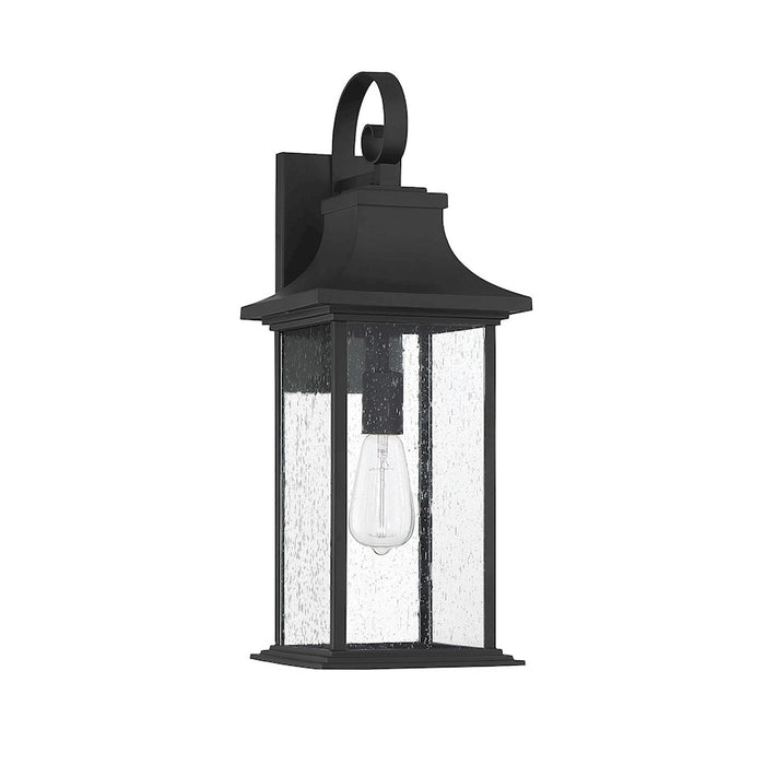Savoy House Hancock 1 Light Small Outdoor Sconce, Matte Black