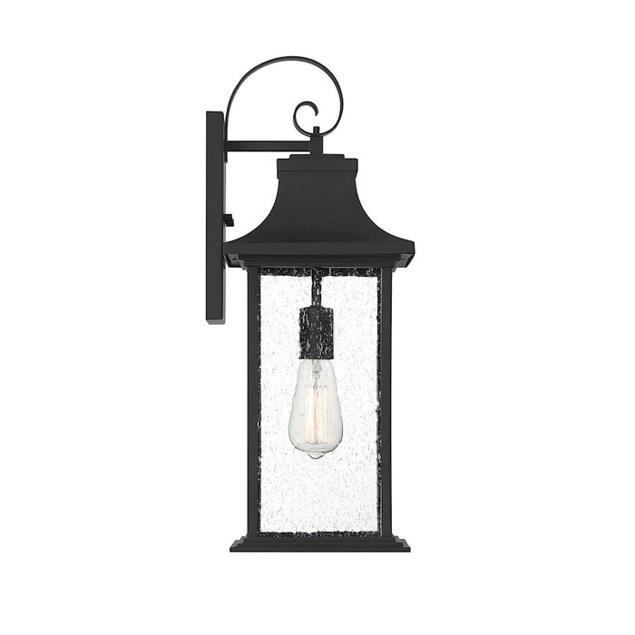 Savoy House Hancock 1 Light Small Outdoor Sconce, Matte Black