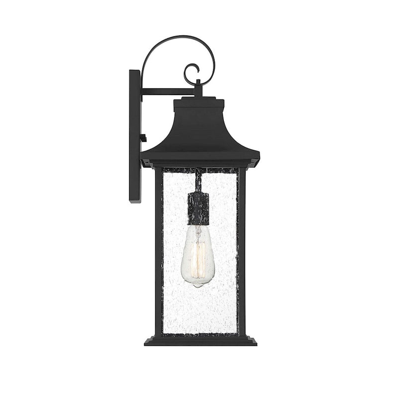 Savoy House Hancock 1 Light Small Outdoor Sconce, Matte Black