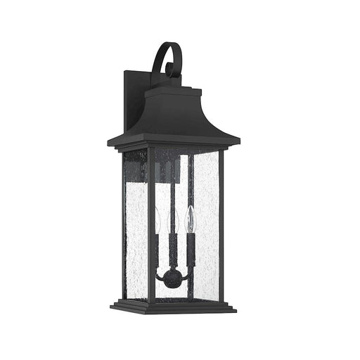 Savoy House Hancock 3 Light Outdoor Sconce, Matte Black