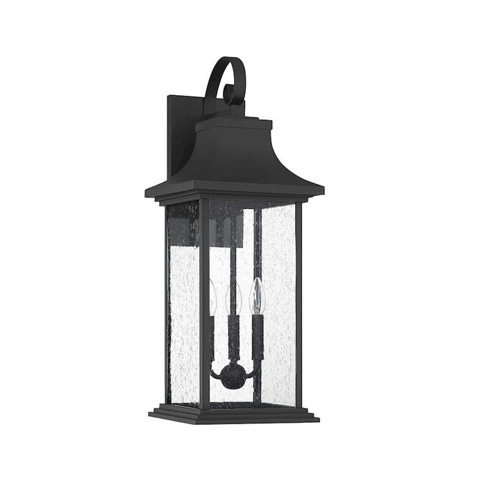 Savoy House Hancock 3 Light Outdoor Sconce, Matte Black