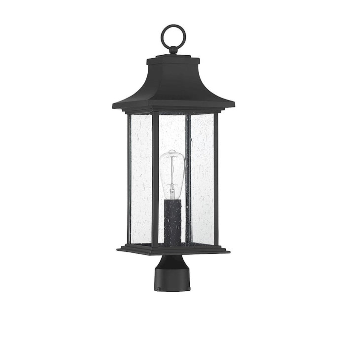 Savoy House Hancock 1-Light Outdoor Post Lantern, Matte Black