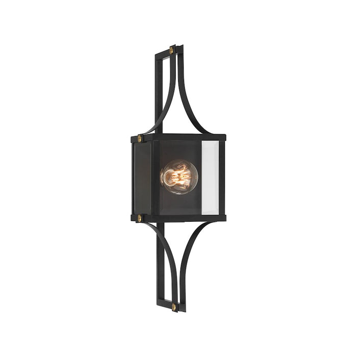 Savoy House Raeburn 1Lt 23" Outdoor Wall Lantern, Black/Brass - 5-474-144