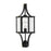 Savoy House Raeburn 1Lt Outdoor Post Lantern, Black/Brass/Beveled - 5-476-144