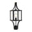 Savoy House Raeburn 1Lt Outdoor Post Lantern, Black/Brass - 5-476-144