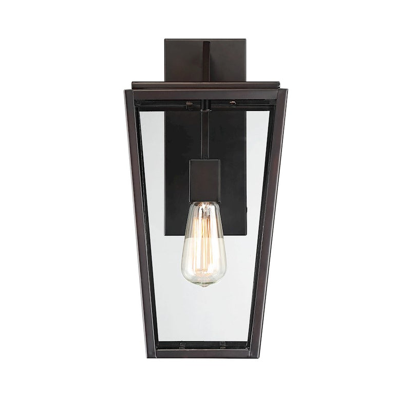 Savoy House Milton 1-Light 17" Outdoor Wall Lantern, English Bronze